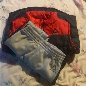 Reebok pants and vest set,